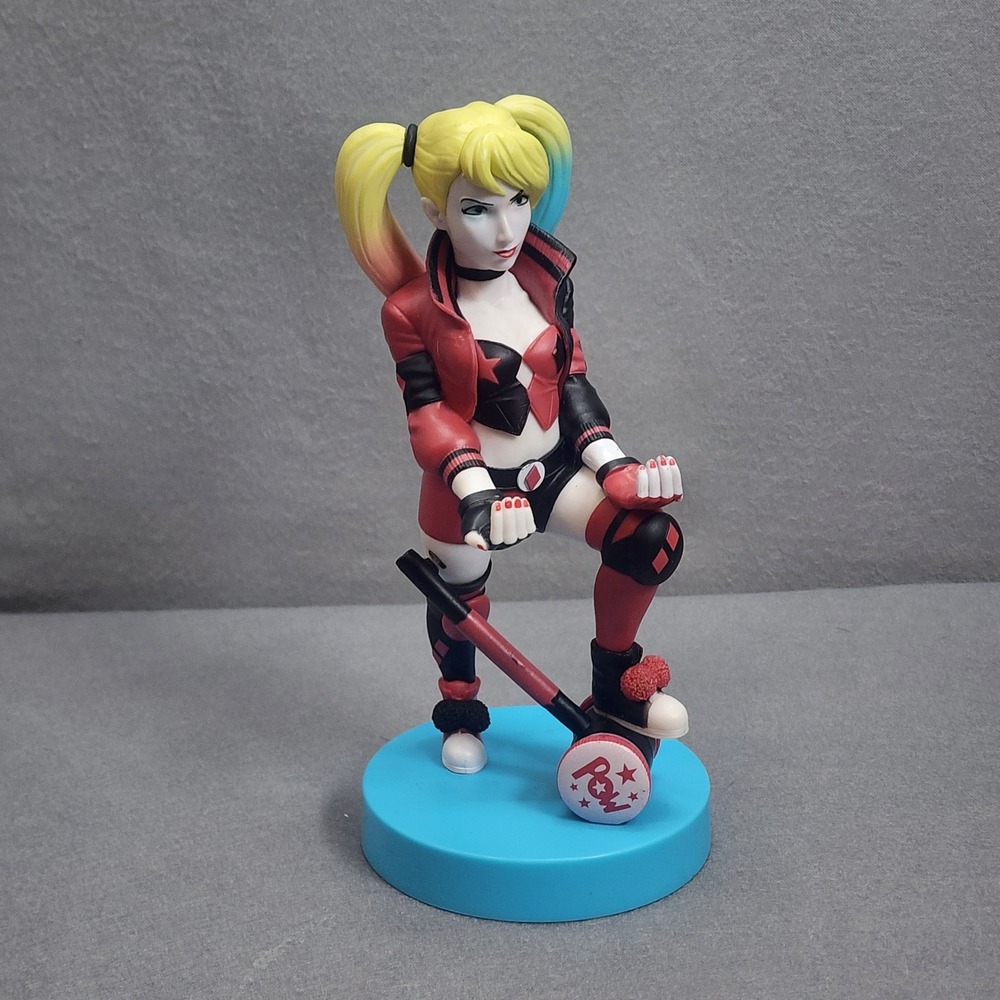 Cable Guys Harley Quinn Controller Phone Holder Red Black DC Comics Stand 8.5in